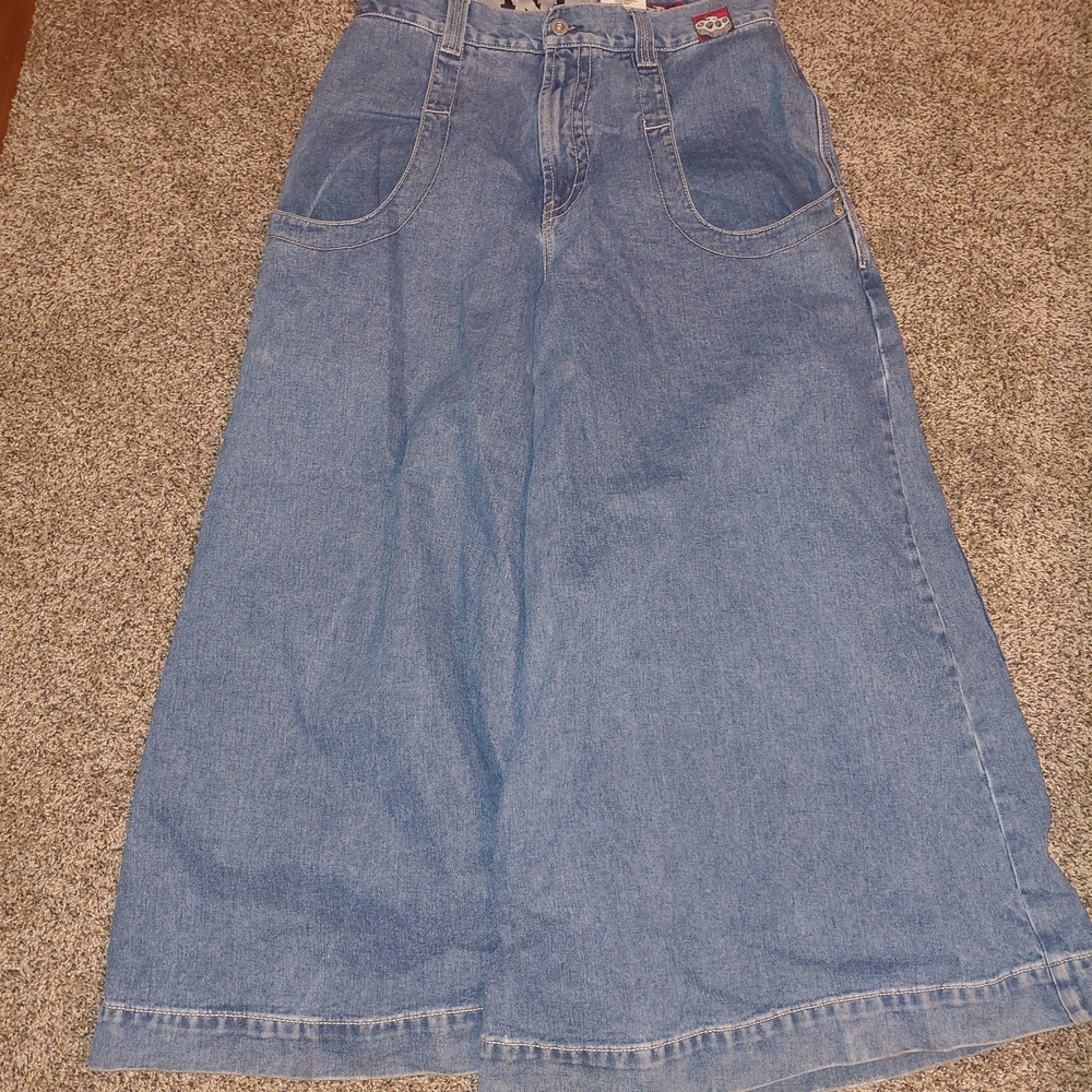 Wide-Leg Denim Jeans